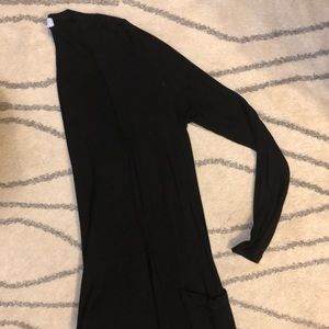LuLaRoe Black Sarah Duster Cardigan size Small